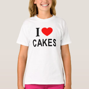 Camiseta Me ❤️ TARTAS Me encantan las tartas Me encanta las