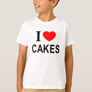 Camiseta Me ❤️ TARTAS Me encantan las tartas Me encanta las