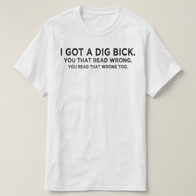 Camiseta me tengo una confusión de Bick (Diseño del anverso)