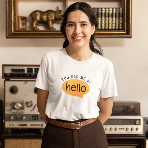 Camiseta Me tenías con hola