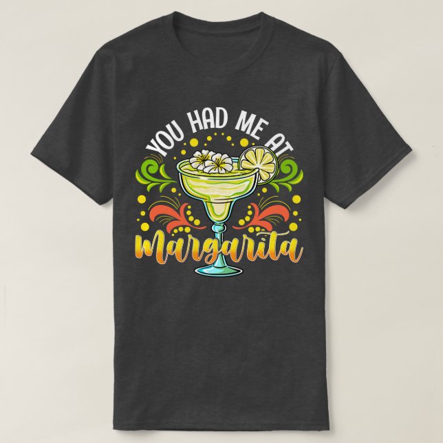 Camiseta Me Tenías Con Margarita (Diseño del anverso)