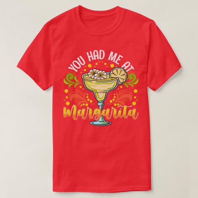 Camiseta Me Tenías Con Margarita (Diseño del anverso)