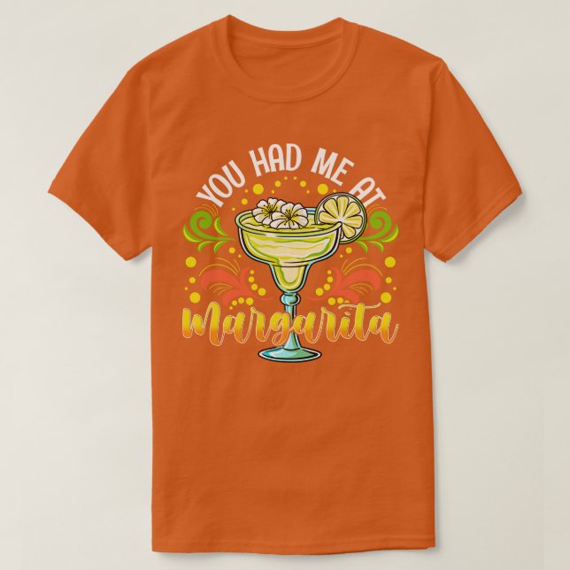 Camiseta Me Tenías Con Margarita (Diseño del anverso)