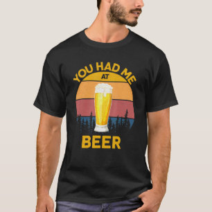 Camiseta Me Tenías En Beer Beer Glass Design Hombres