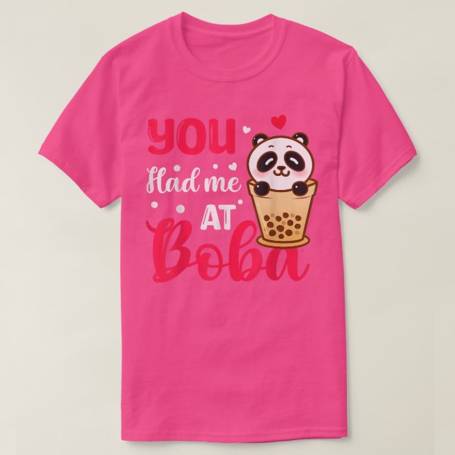 Camiseta Me Tenías En Boba Cute Kawaii Bubble Tea Gift  (Diseño del anverso)