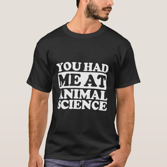 Camiseta Me Tenías En Ciencias Animales (Anverso)