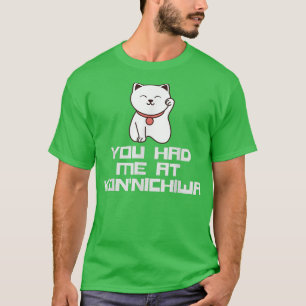 Camiseta Me tenías en el gato de Konnichiwa Hola Japón