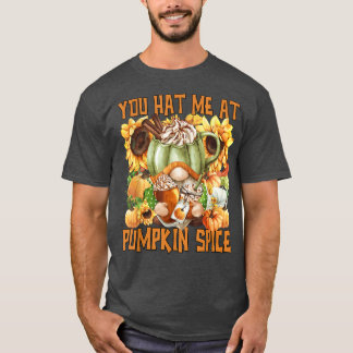 Camiseta Me Tenías En El Gnome De Las Especias De Calabaza