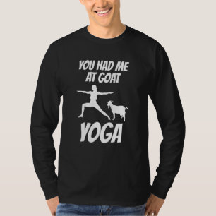 Camiseta Me Tenías En Goat Yoga Pose Chica Farm Animal Fitn