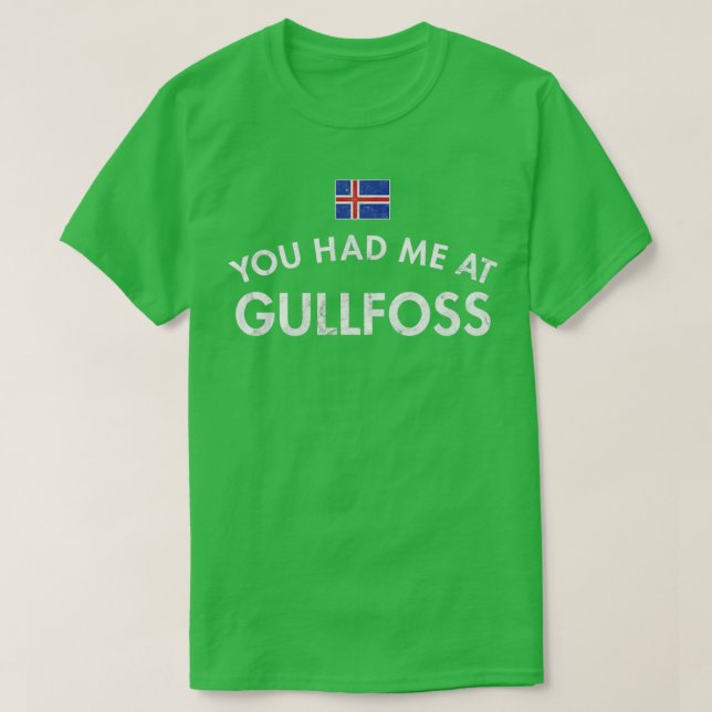 Camiseta Me Tenías En Gullfoss (Diseño del anverso)