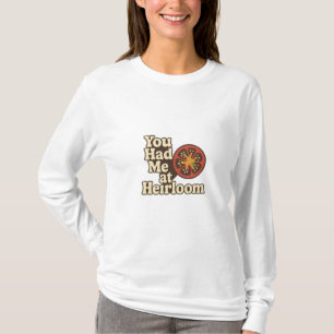 Camiseta Me tenías en Heirloom Retro Tomato Garden Design