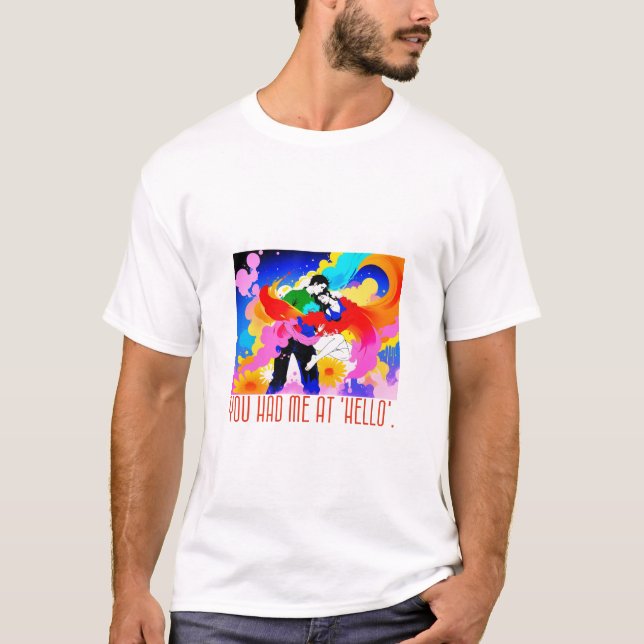Camiseta Me tenías en 'hola'. (Anverso)