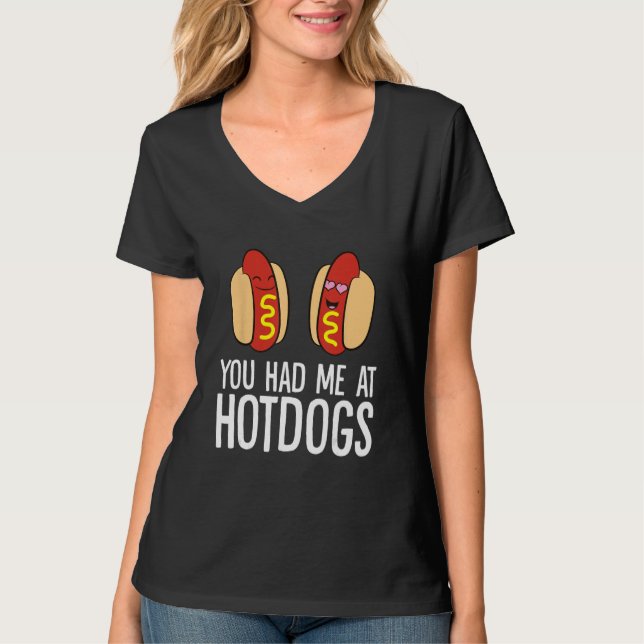 Camiseta Me Tenías En Hotdogs (Anverso)
