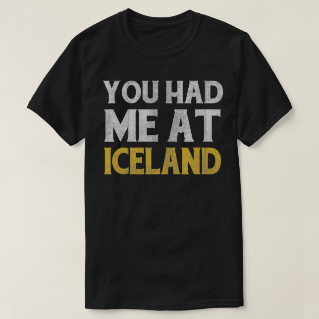 Camiseta Me Tenías En Islandia (Diseño del anverso)