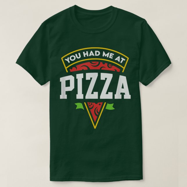 Camiseta Me Tenías En La Pizza 38216191 (Diseño del anverso)