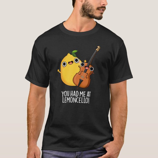 Camiseta Me Tenías En Lemon-cello Funny Bebe Pun Dark BG (Anverso)