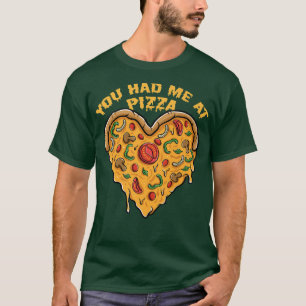 Camiseta Me Tenías En Pizza Heart Boyfriend Girlfriend