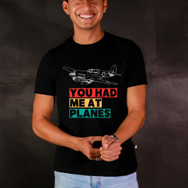 Camiseta Me tenías en PLANES, P-40 Vintage Airplane Fun
