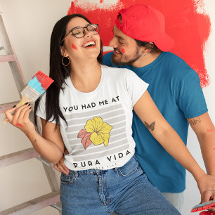Camiseta Me tenías en Pura Vida Hibiscus Costa Rica