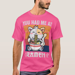 Camiseta Me Tenías En Ramen Shirt, Kawaii Anime Shirt Otak
