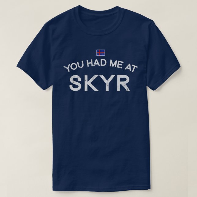 Camiseta Me tenías en Skyr (Diseño del anverso)