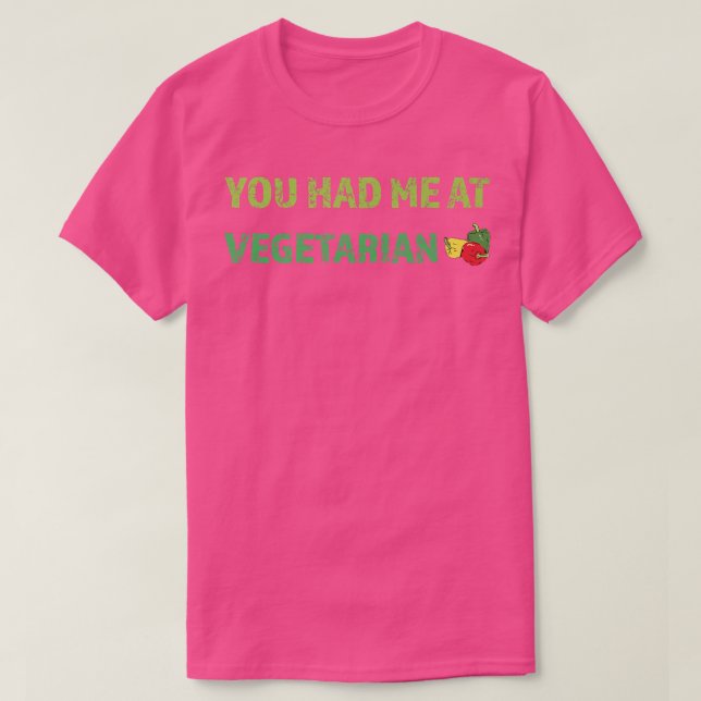 Camiseta Me tenías en vegetariano (Diseño del anverso)