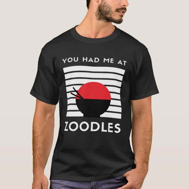 Camiseta Me Tenías En Zoodles Keto Foodie (Anverso)