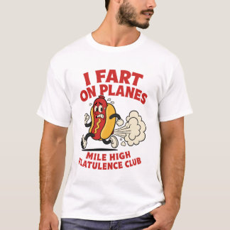 Camiseta Me Tiro Pedos En Los Aviones Club De Flatulencia D
