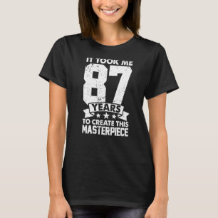 Camiseta Me Tomó 87 Años Crear Esta Obra Maestra 87t