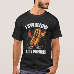 Camiseta Me Trague Jugoso Wieners Divertido Chiste Adulto S