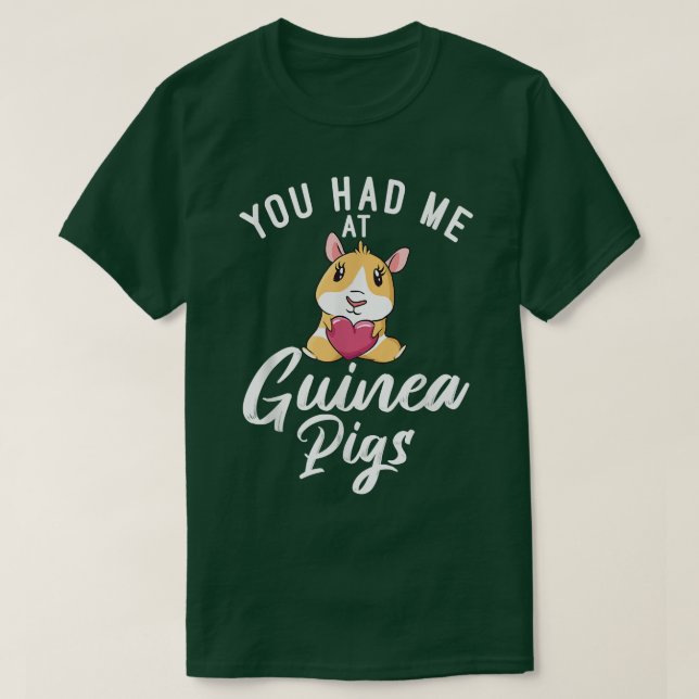 Camiseta Me Tuviste En Cute Guinea Pigs 5792 (Diseño del anverso)