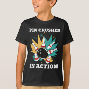 Camiseta ¡Me ven aplastando bolos en acción!