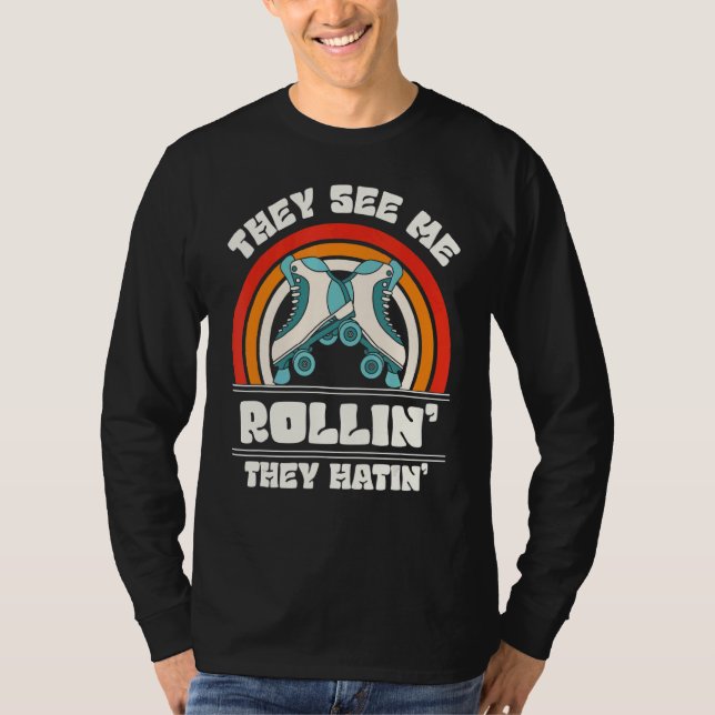 Camiseta Me ven Rollin, odian, amo a los 80 (Anverso)