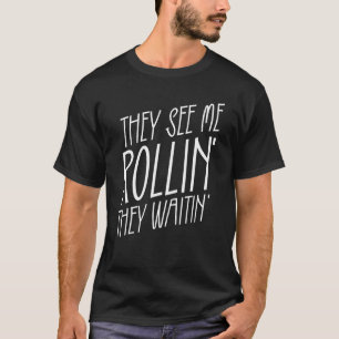 Camiseta Me Ven Rollin' Quieren Un Autobús Escolar