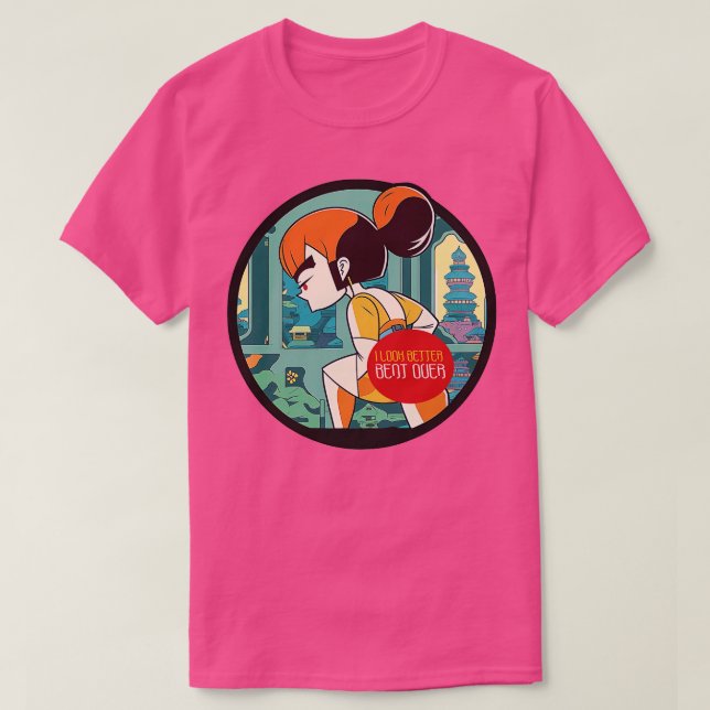 Camiseta Me veo mejor doblado sobre 5 (Diseño del anverso)