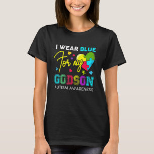 Camiseta Me Visto de Azul Por Mi Ahijado Conciencia del Aut