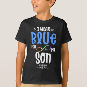 Camiseta Me Visto de Azul Por Mi Hijo Mamá Conciencia del A