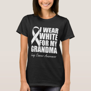 Camiseta Me visto de blanco por mi abuela para concienciar