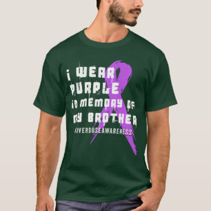 Camiseta Me Visto De Morado En Memoria De La Sobredosis De