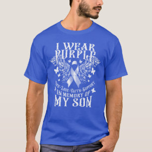 Camiseta Me Visto De Morado En Memoria De Mi Hijo Concienci