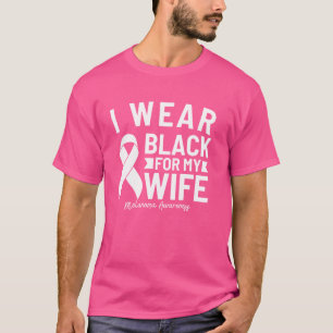 Camiseta Me Visto de Negro Por la Conciencia del Melanoma d