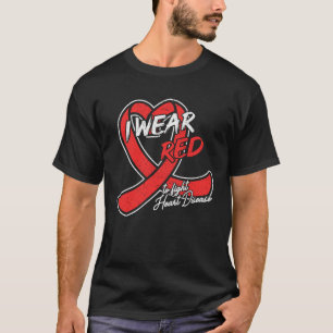 Camiseta Me visto de rojo para combatir la enfermedad cardí