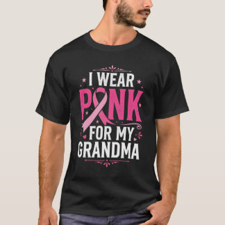 Camiseta Me Visto de Rosa Por Mi Abuela Conciencia del Cánc