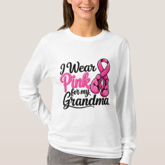 Camiseta Me Visto de Rosa por Mi Abuela Conciencia del Cánc