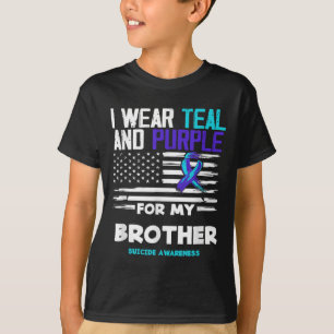 Camiseta Me Visto De Turquesa Y Púrpura Por La Conciencia D