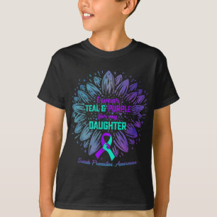 Camiseta Me Visto de Turquesa y Púrpura Por Prevención del
