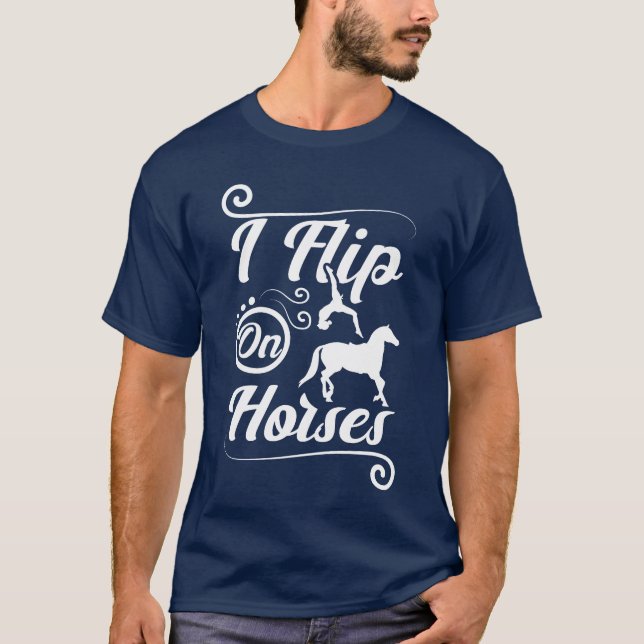 Camiseta Me voy a los caballos chico (Anverso)