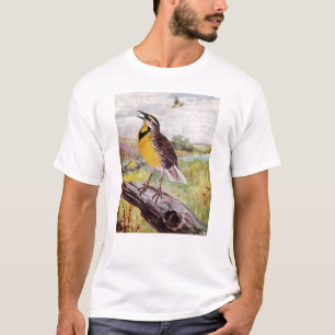 Camiseta Meadowlark en una rama