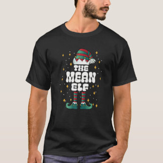 Camiseta Mean Elf Xmas Team Group Christmas Matching Family