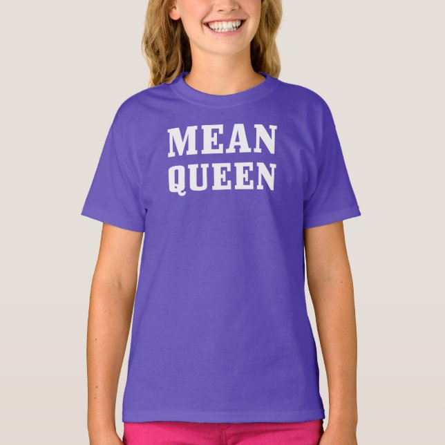 Camiseta Mean Queen Girls' Basic American Apparel (Anverso)